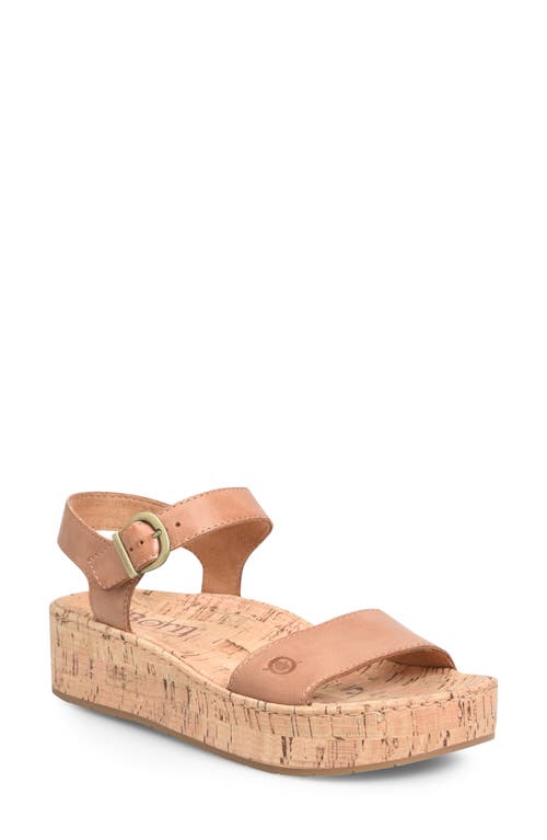 Sari Platform Sandal in Brown F/G