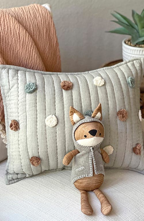 Crane Baby Plush Cotton Stuffed Animal In Brown