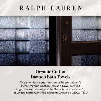 Ralph Lauren Organic Cotton Dawson Bath Towels & Mat in Heritage Navy -  Size Bath Sheet - Yahoo Shopping