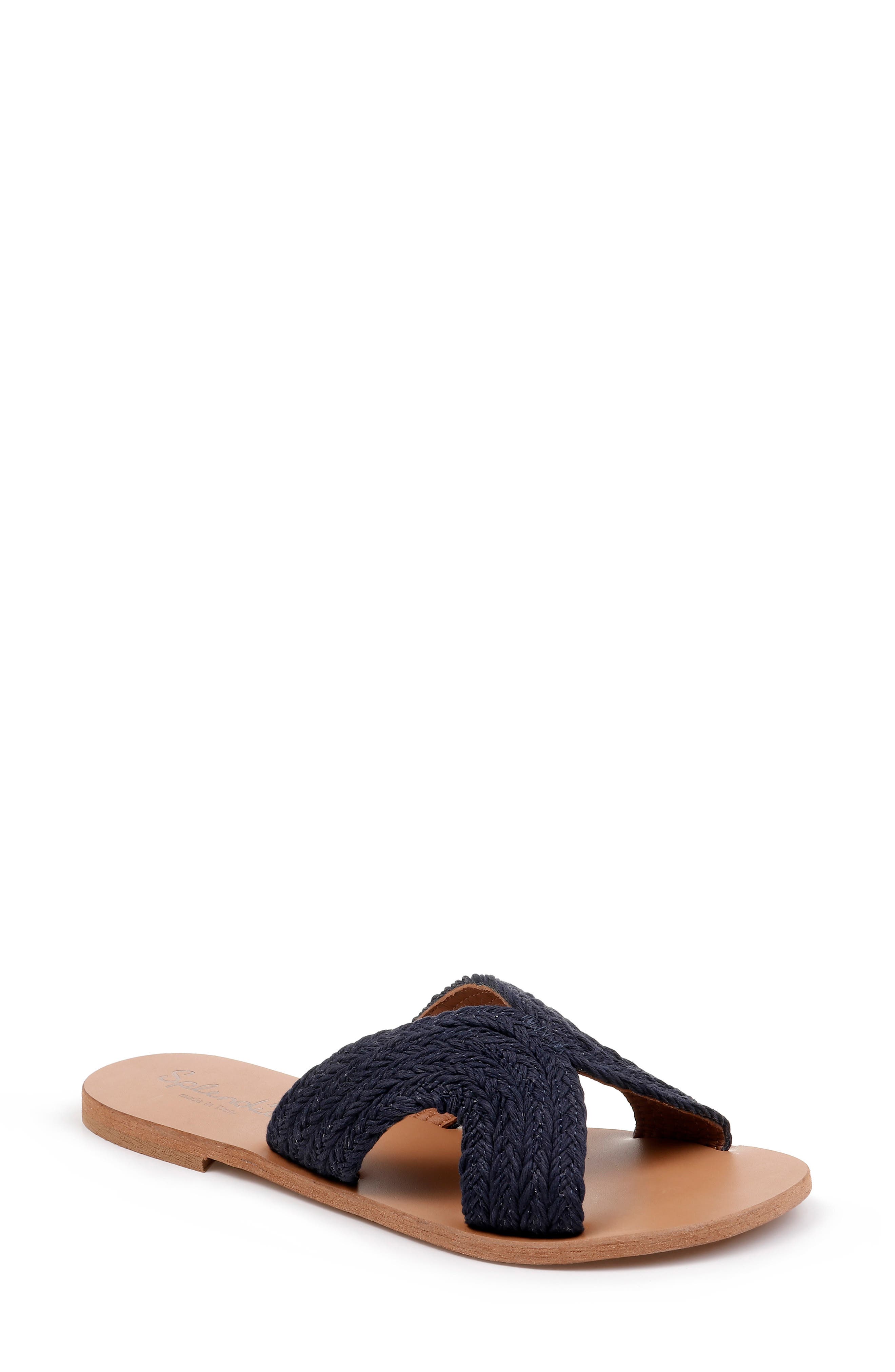 Splendid Sydney Woven Slide Sandal, Blue