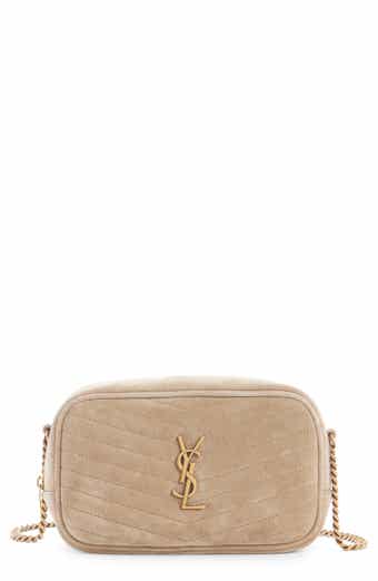 lou mini bag in quilted suede