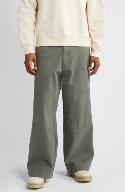 Elwood Intarsia Logo baggy Sweatpants in Gray for Men