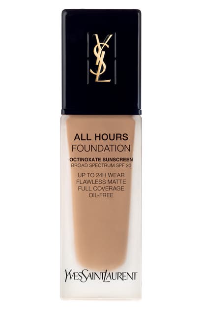Saint Laurent All Hours Full Coverage Matte Foundation Spf 20 In Br50 Cool Honey