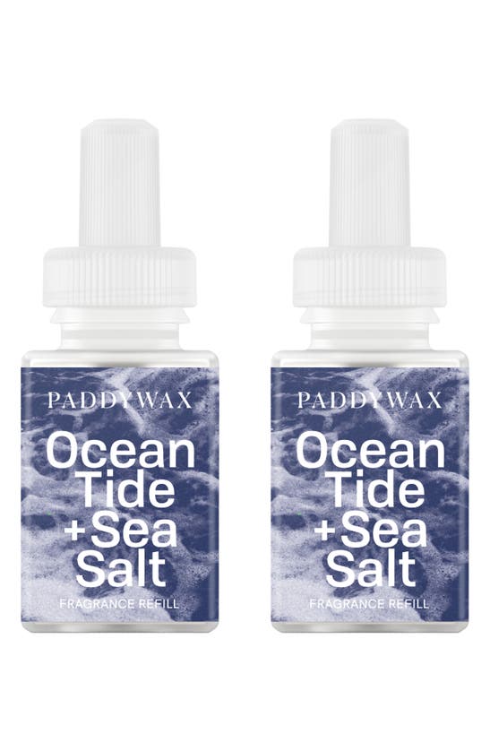 Shop Pura X Paddywax Bamboo & Green Tea 2-pack Diffuser Fragrance Refills In Ocean Tide Sea Salt