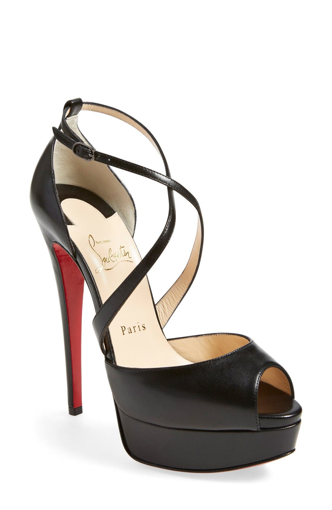 Christian Louboutin 'Cross Me' Platform Sandal Nordstrom