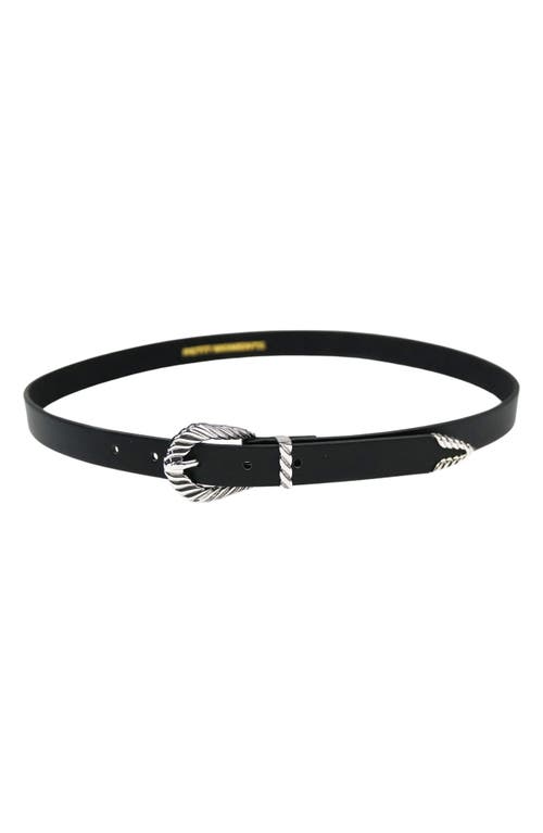 Petit Moments Modern Rodeo Belt In Black/silver