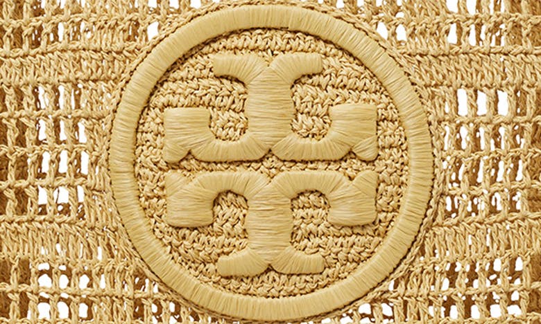 Tory Burch Ella Small Hand Crochet Tote In Natural