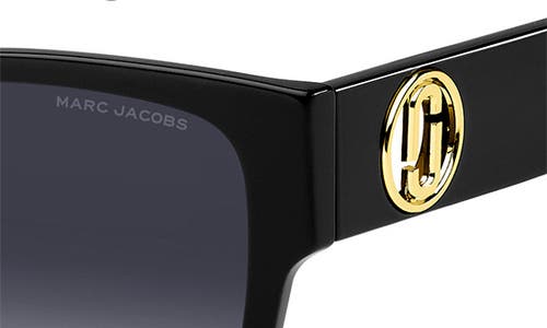 Marc Jacobs 54mm Square Sunglasses In Black/grey Shaded