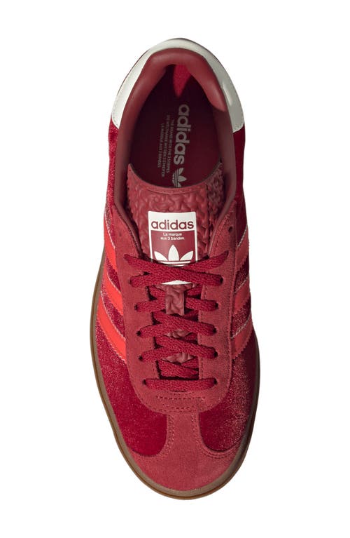 Adidas Originals Adidas Gazelle Bold Platform Sneaker In Red/bright Red/off White