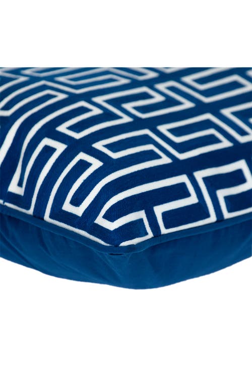 Parkland Collection Milo Throw Pillow In Blue