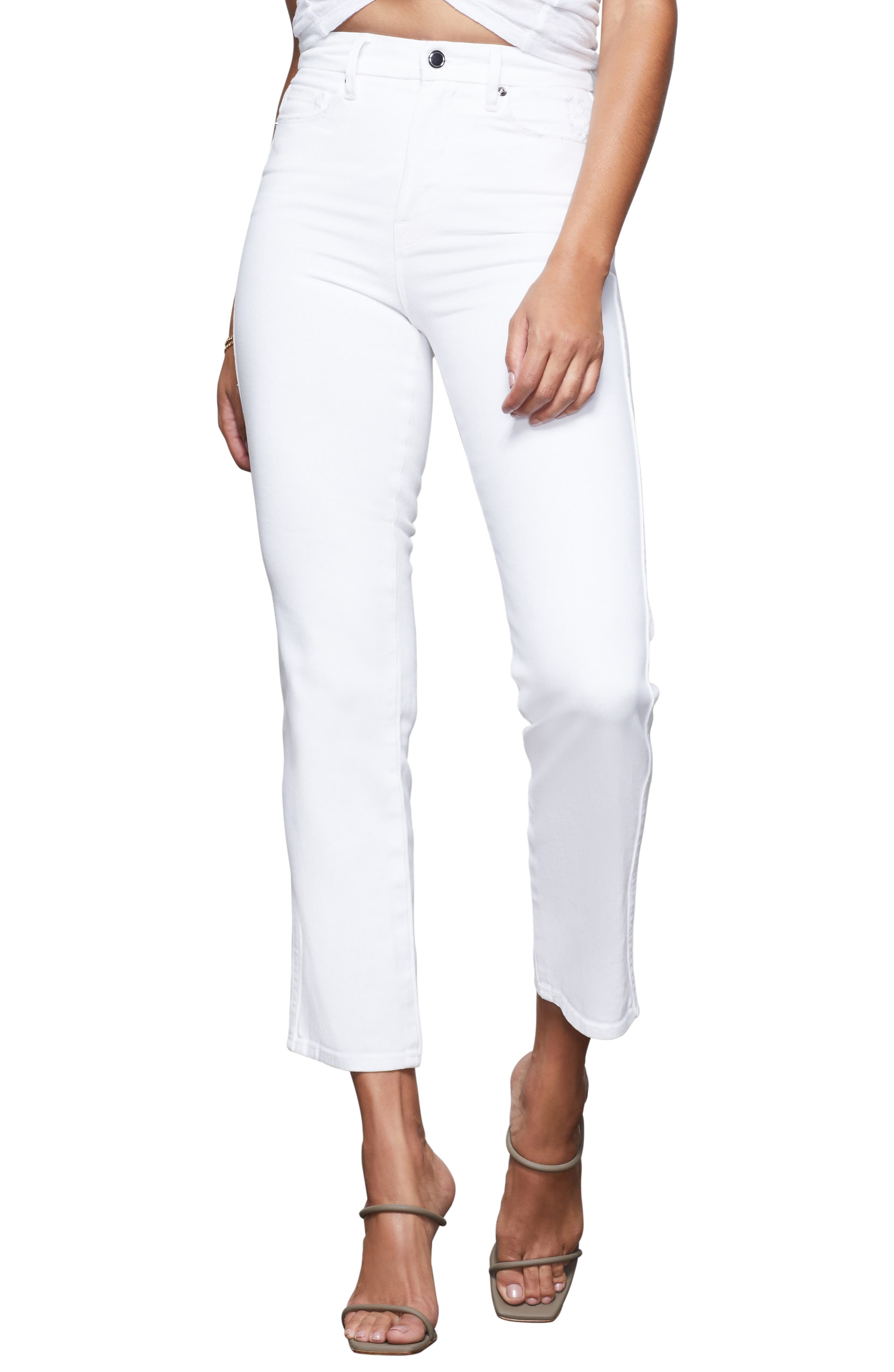 good american white jeans