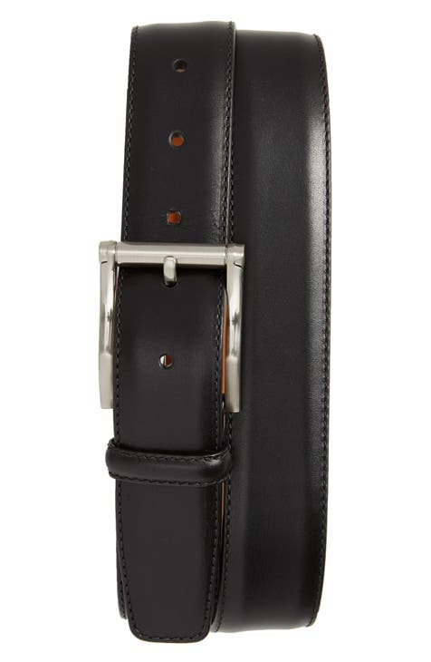 Prospero Comfort - Reversible Belts for Men, Italian Top-Grain Leather Belt  for Men, 2-Toned Men's Belts, Men's Belt for Casual Wear, 35mm Dress Belt,  Beehive Design Black Belt Men's Size 32 at