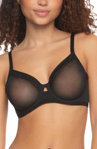 Felina Lotus Embroidered Unlined Bra - C-H Cups
