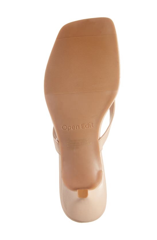 Shop Open Edit Tori Kitten Heel Sandal In Tan Cream