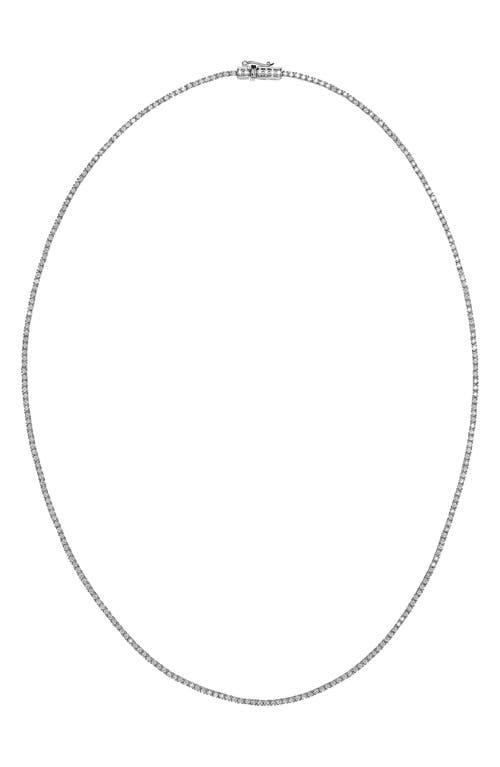 Lana Skinny Diamond Tennis Necklace in White Gold at Nordstrom, Size 16