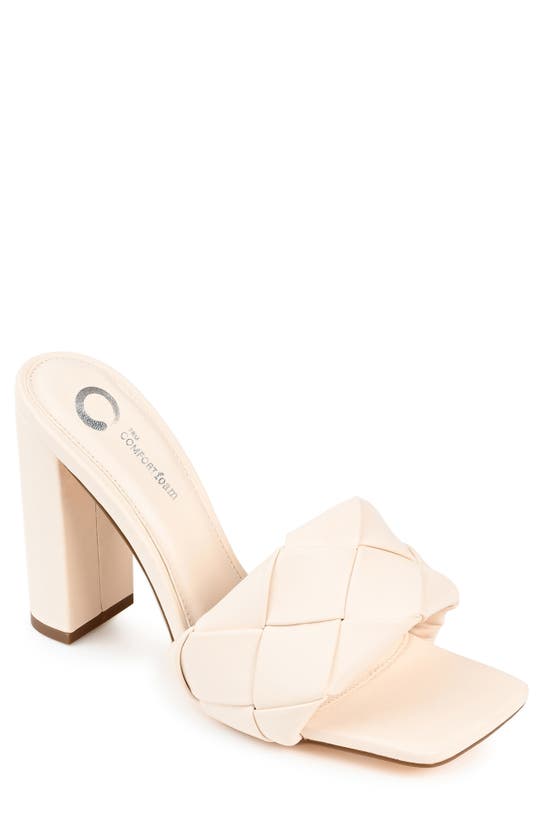 Journee Collection Maysie Square-toe Pump In Off White