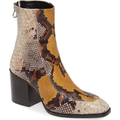 Aeyde Lidia Block Heel Bootie, Brown