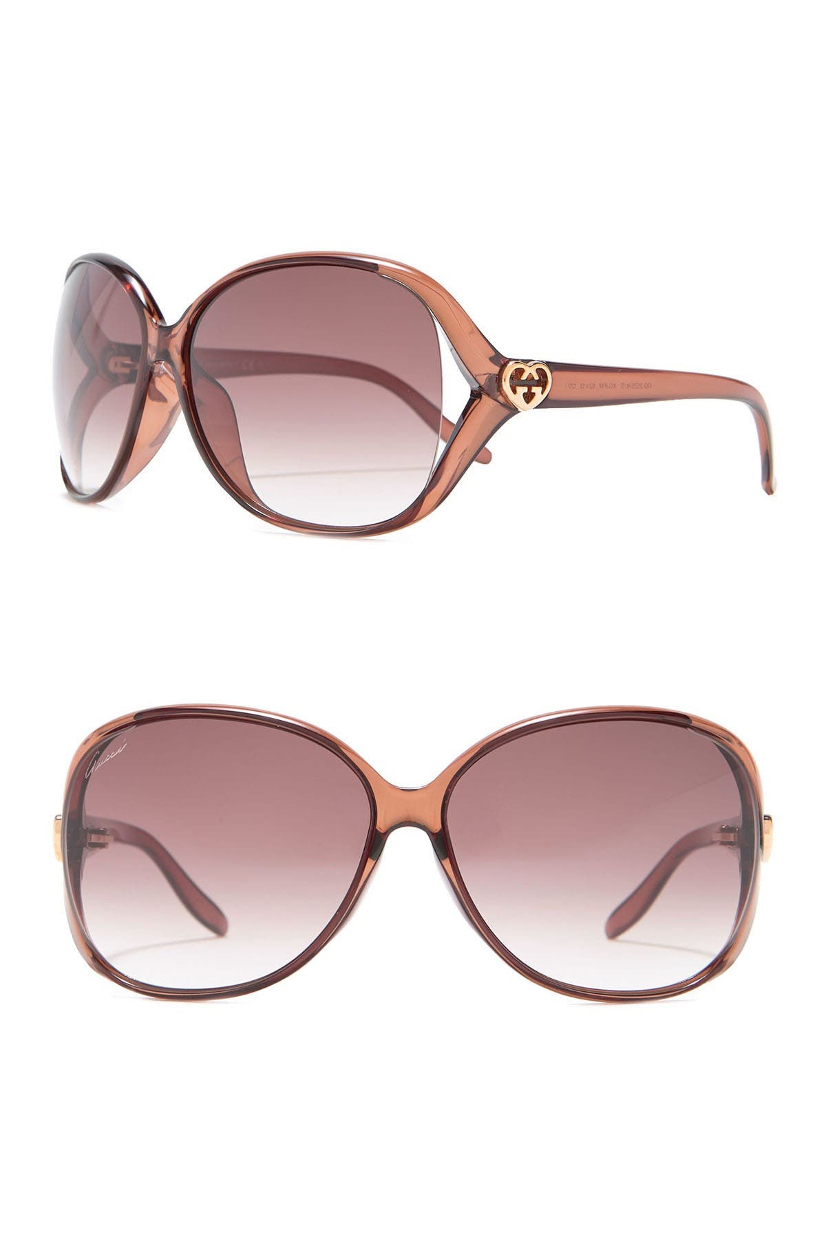 brown oversized sunglasses