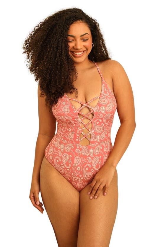 Shop Dippin Daisys Bliss One Piece In Pink Paisley