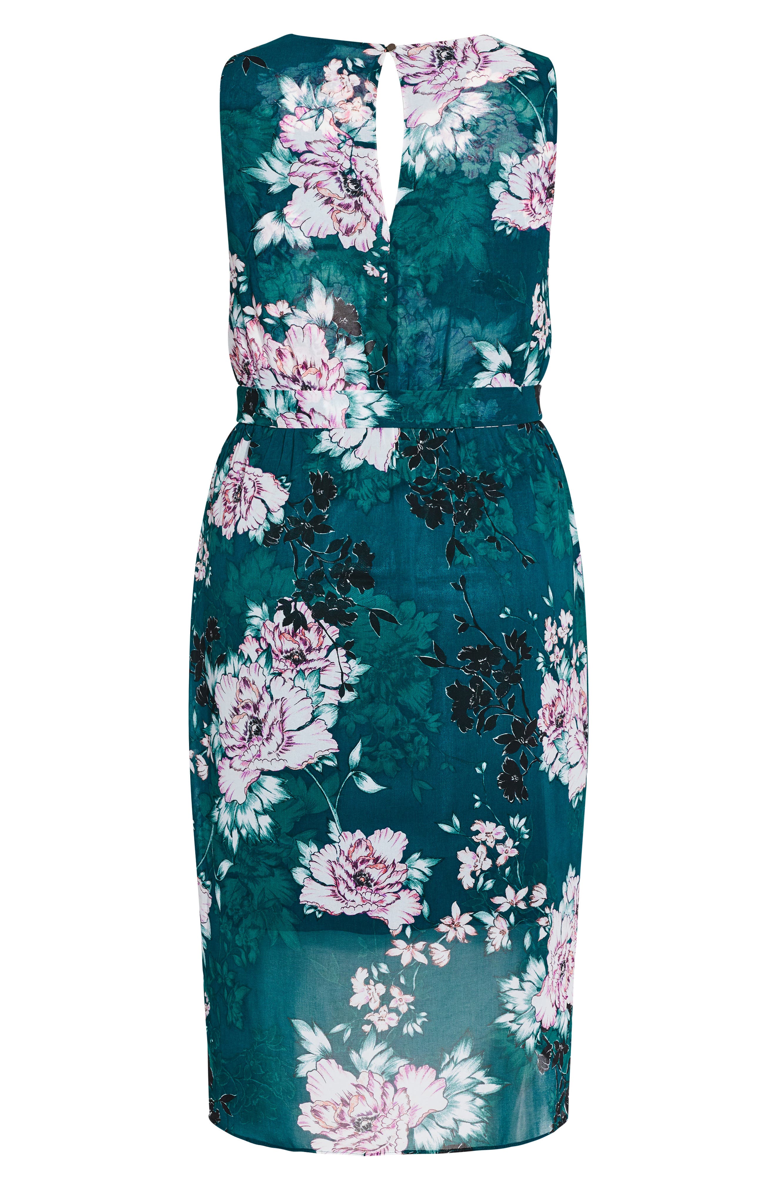 City Chic | Jade Floral Wrap Front Sleeveless Dress | Nordstrom Rack