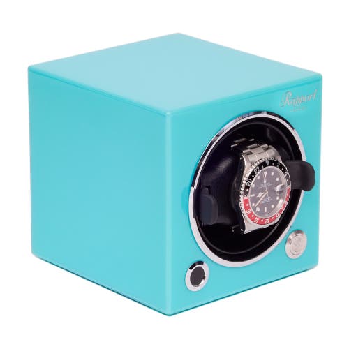 Rapport London Evolution Single Watch Winder In Turquoise