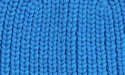 Mackage Kids' Jude Cuff Recycled Wool Blend Rib Beanie In Sapphire