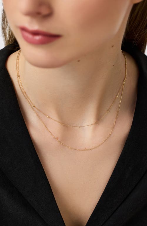 Ana Luisa 10k Gold Bead Chain Set In Gold