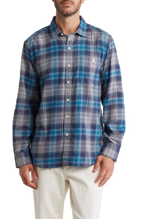 Lakeside Plaid Flannel Button-Up Shirt