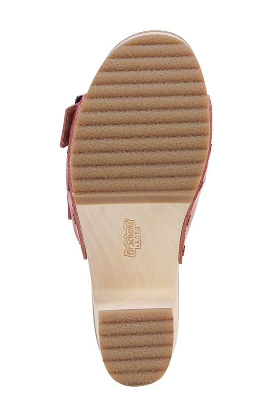 Shop Dr. Scholl's Original Vibe Platform Slide Sandal In Heritage Red