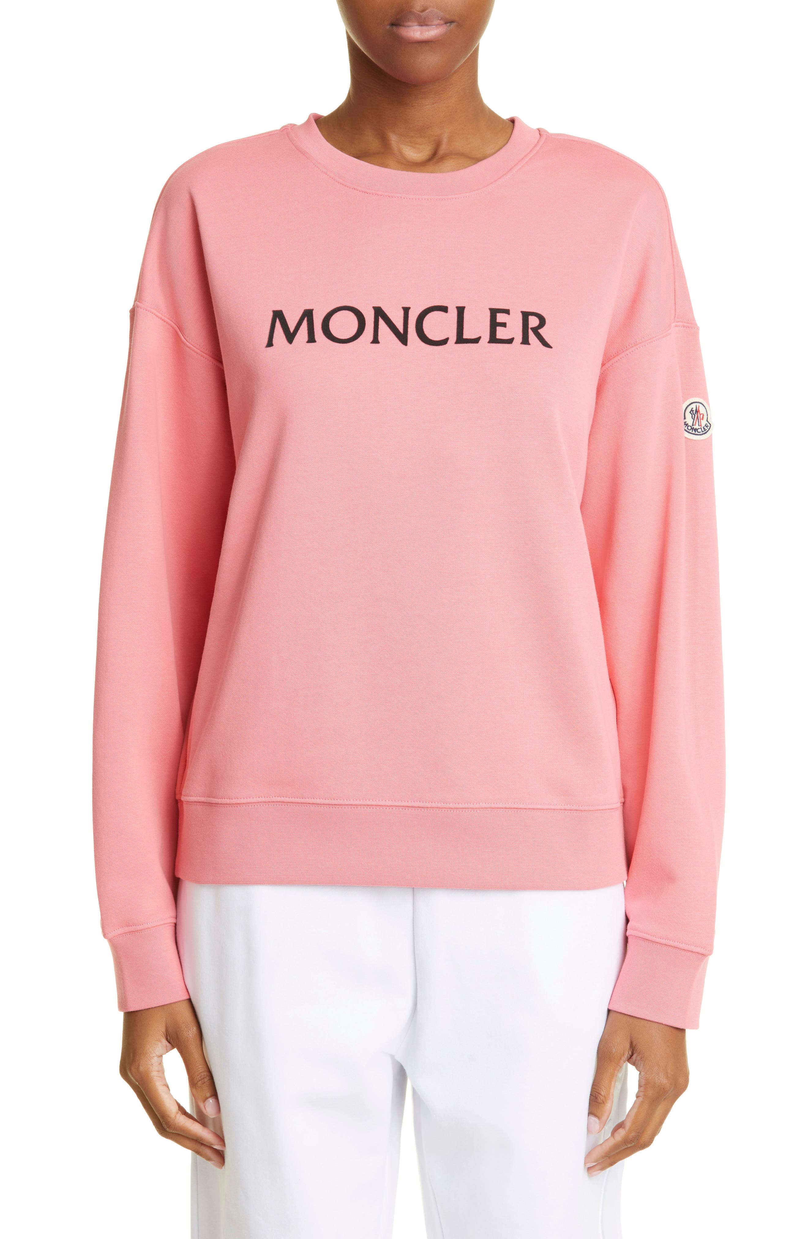 moncler pink sweatshirt