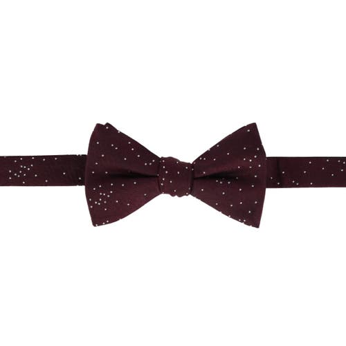 Trafalgar Mystere Metallic Star Light Silk Bow Tie In Red