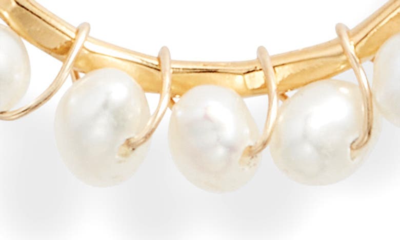 Ki-ele Jennifer Freshwater Pearl Teardrop Earrings In Gold