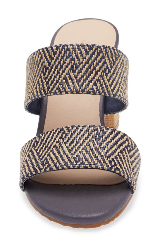 Chocolat Blu Celine Sandal In Blue Combo Raffia