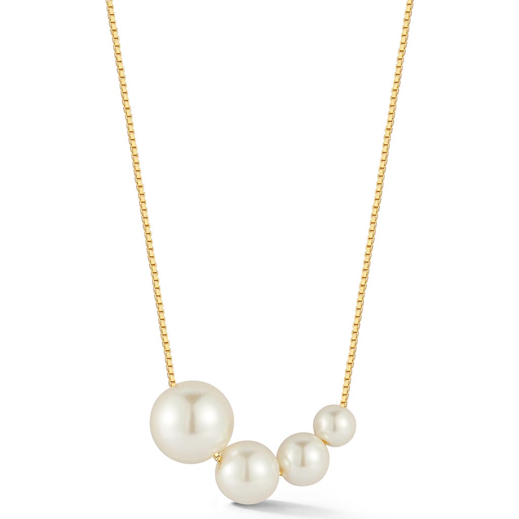 Sphera Milano Freshwater Pearl Necklace In Gold