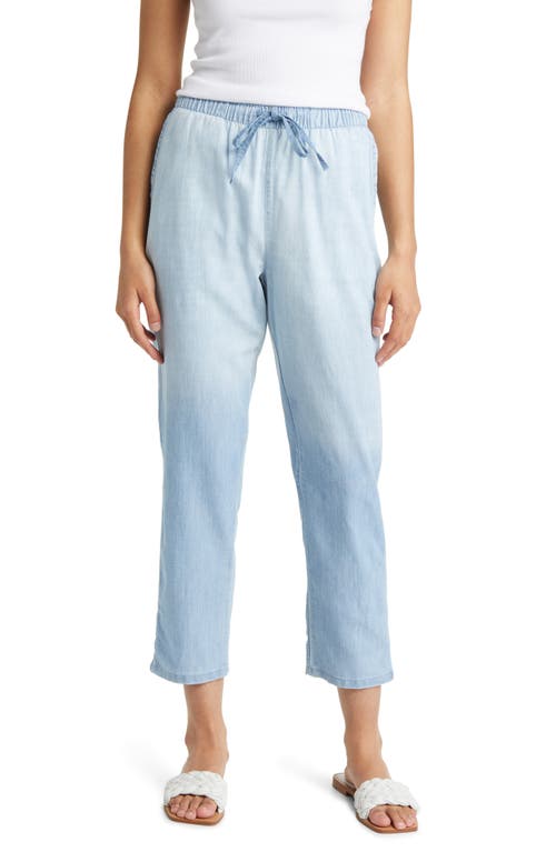 caslon(r) Drawstring Chambray Pants in Medium Chambray Slub