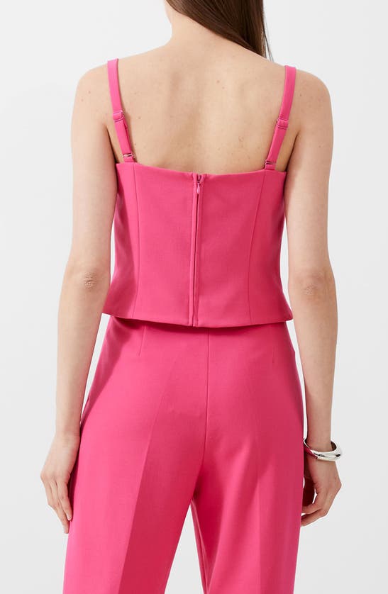 Shop French Connection Whisper Square Neck Tank In Raspberry Sorbet