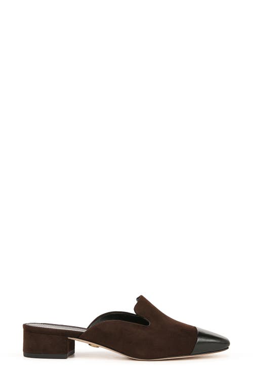 Veronica Beard Cecile Cap Toe Mule In Espresso/black