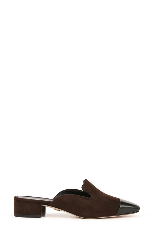 Shop Veronica Beard Cecile Cap Toe Mule In Espresso/black