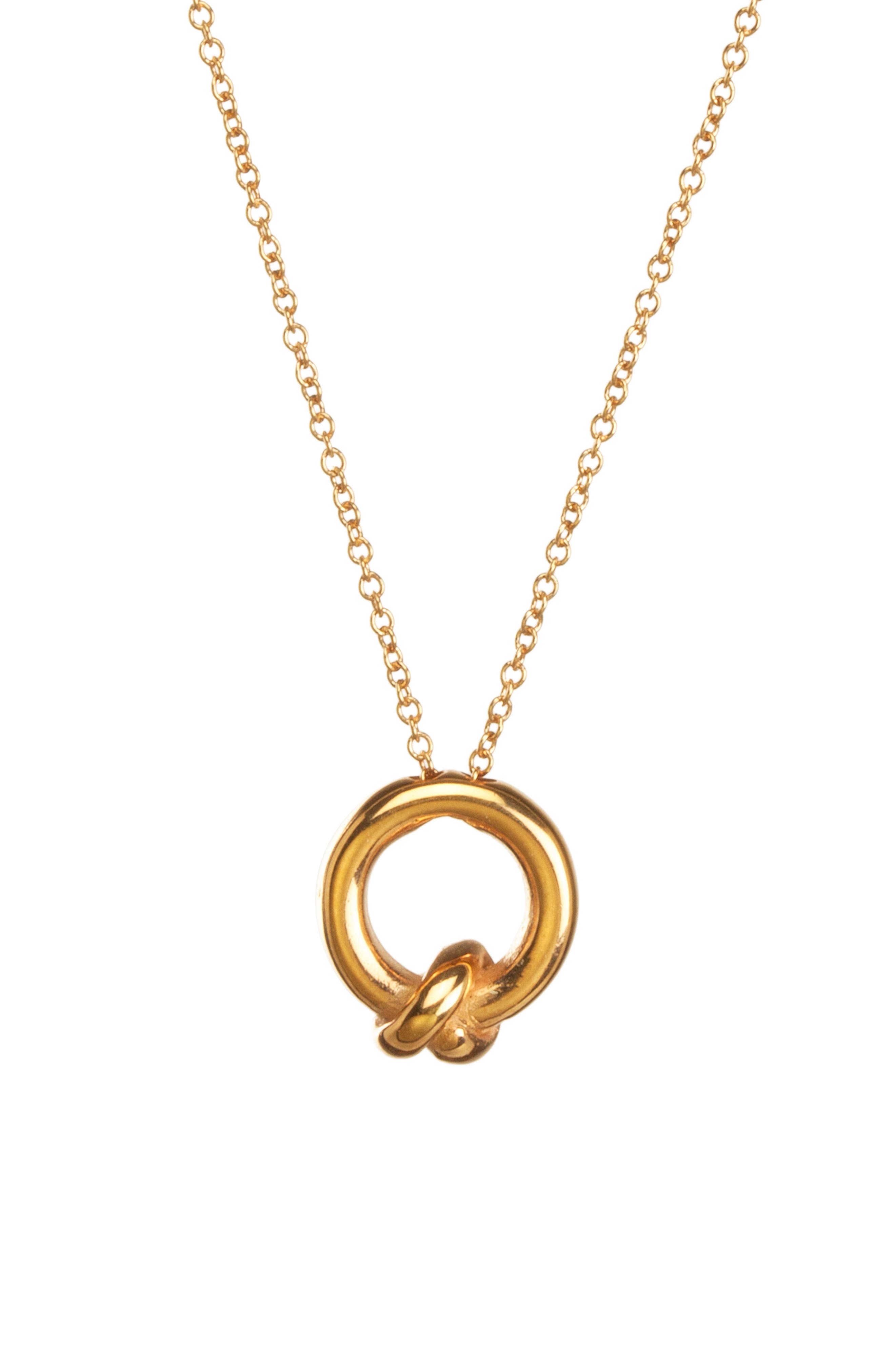 Dogeared Love You, Sister Together Knot Pendant Necklace Nordstrom