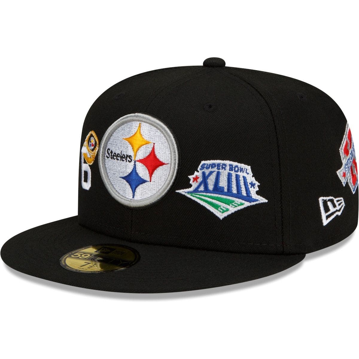 New Era Men's New Era Black Pittsburgh Steelers 6x Super Bowl Champions