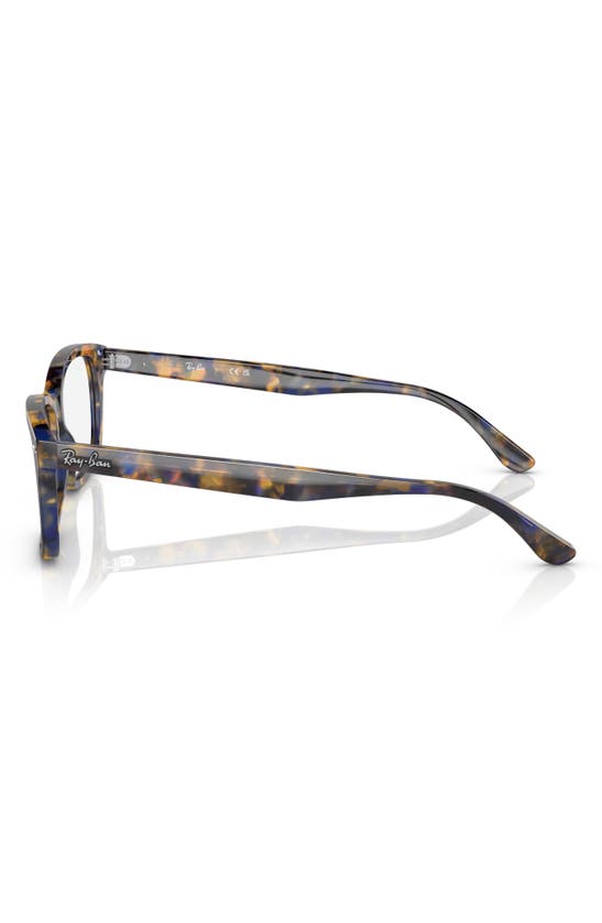 Ray Ban 53mm Square Optical Glasses In Yellow
