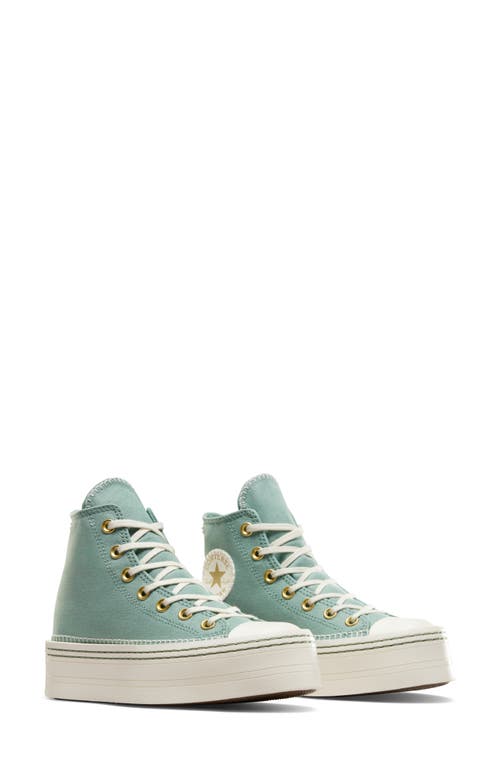 Chuck Taylor All Star Modern High Top Sneaker in Herby/Egret/Egret