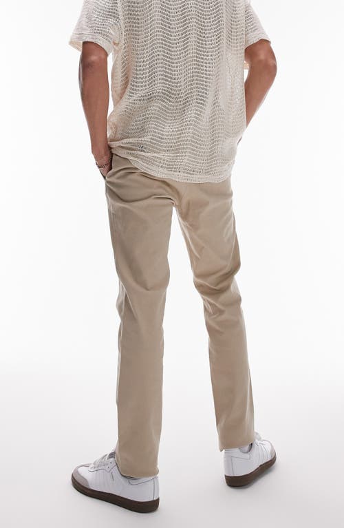 Shop Topman Skinny Chinos In Stone