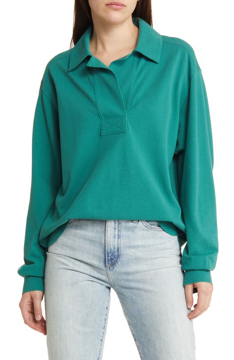 710810493001 - Buy now Polo Ralph Lauren SHORT SLEEVE POLO - Womens Cotton  Zip Neck Polo Shirt