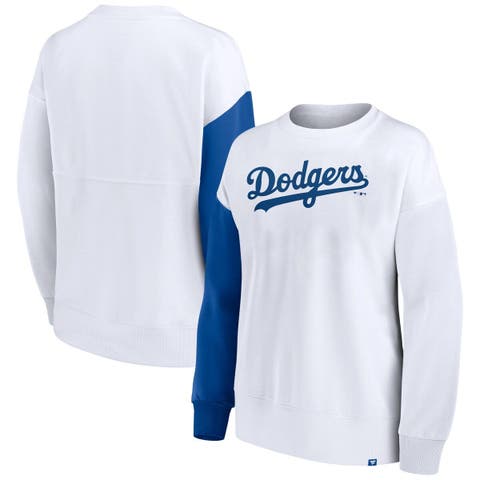 Men's Royal Los Angeles Dodgers Retro Stripe Pullover Sweater