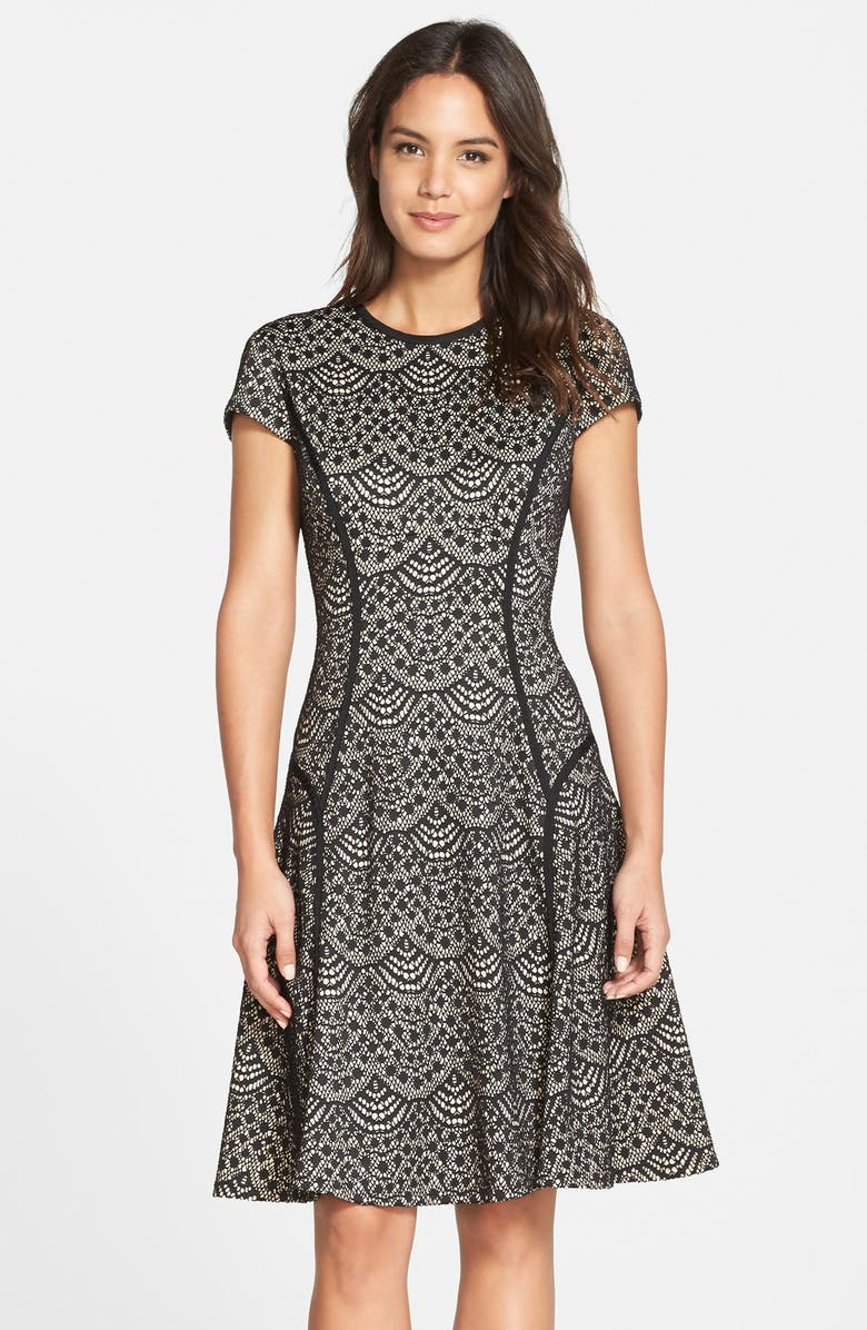 Maggy London Scallop Lace Fit & Flare Dress | Nordstrom