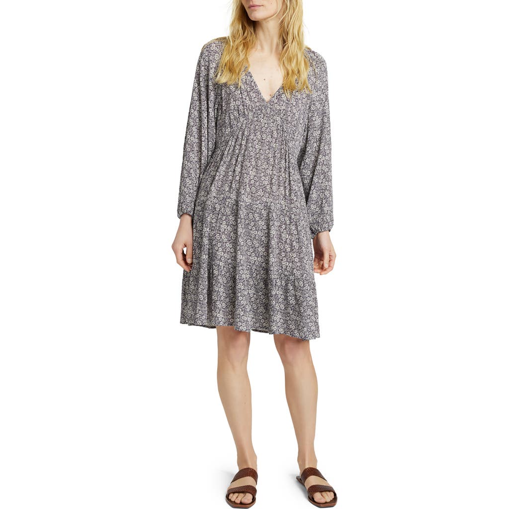 Faherty Sirene Dress In Navy Ditsy