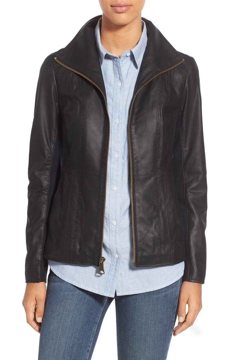 Marc New York Lambskin Leather Jacket (Online Only) | Nordstrom