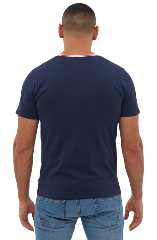 Shop Bench . Monoco Ringer Cotton Graphic T-shirt In Navy