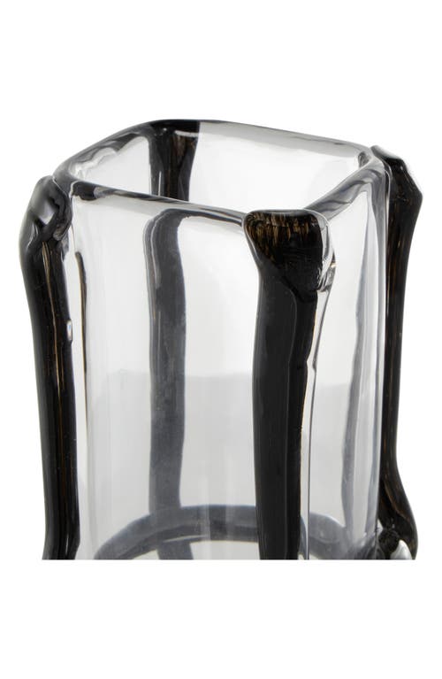 Ginger Birch Studio Recycled Glass Vase In Black